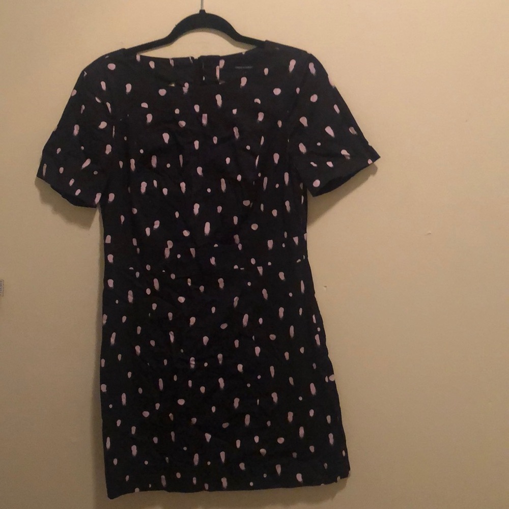 French Connection blue polka dot dress